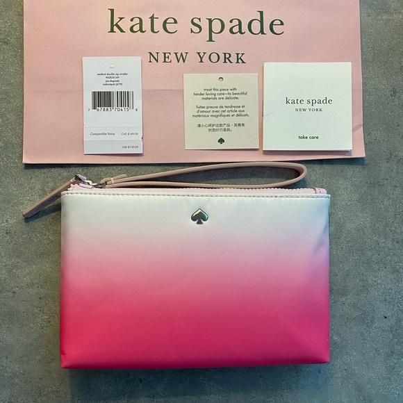 kate spade Handbags - Kate Spade Medium Double Zip Wristlet